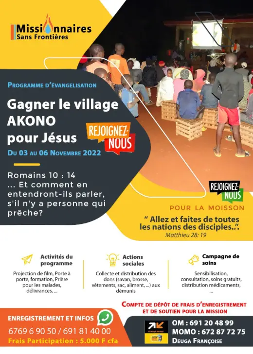 Poster — Winning Akono village for Jesus