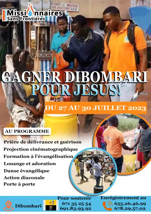 Poster — Winning Dibombari for Jesus
