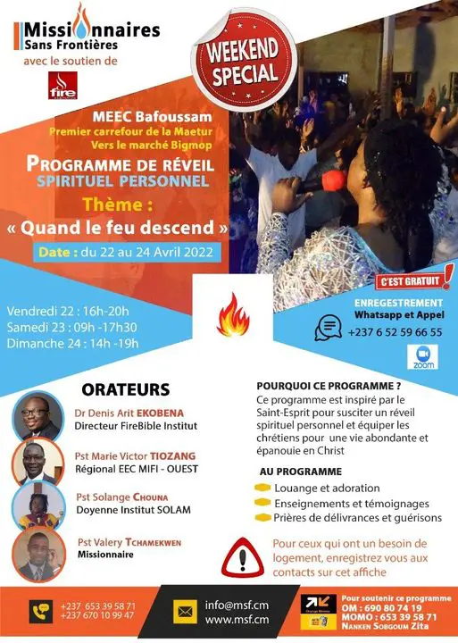 Poster — Spiritual revival: When the fire comes down