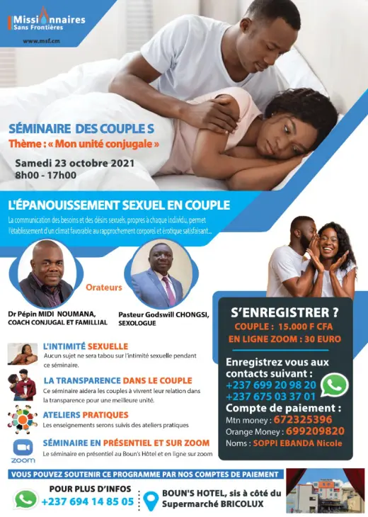 Poster — Couples seminar: My marital unity