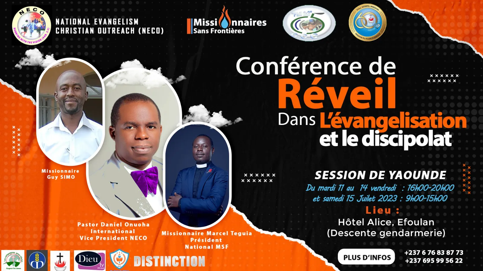 NECO & MSF en partenariat pour une conférence de réveil au Cameroun